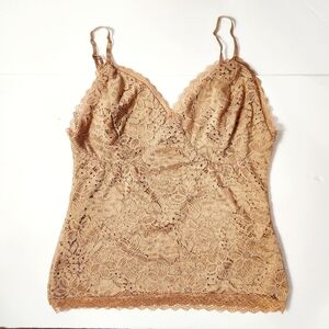 Zenobia Women's Lace Tank Top Blouse Size: 1X